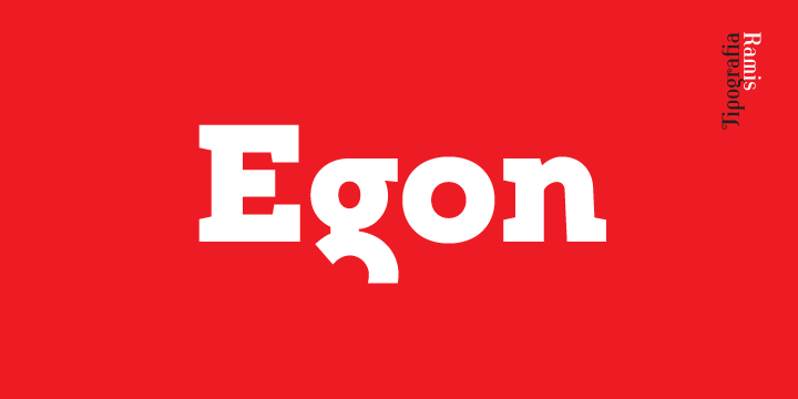 Schriftart Egon